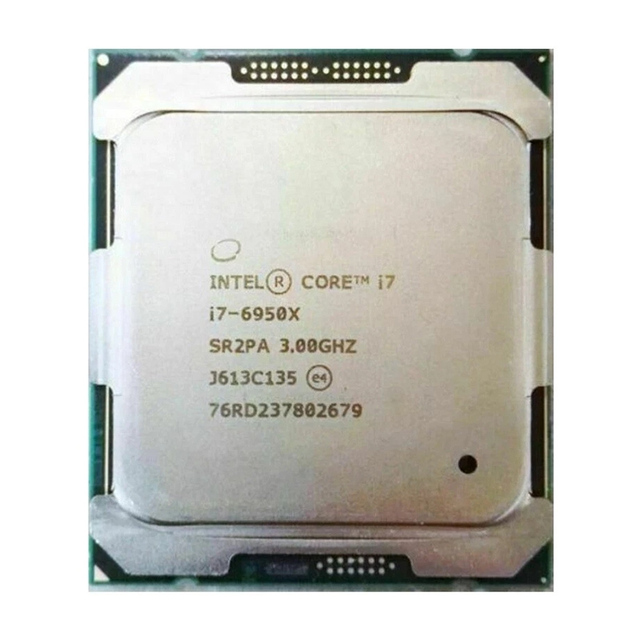 i7-6950X CPU Processor 140W 25MB Cache 10Core 20Threads 3.0GHz DDR4 Socket LGA2011 SR2PA for Desktop Workstation Corporate Bulk