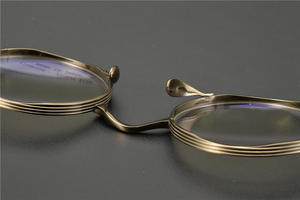 Lunettes rétro légères pour hommes et femmes, petite monture ronde <span class=keywords><strong>de</strong></span> Style <span class=keywords><strong>John</strong></span> <span class=keywords><strong>de</strong></span> chine, plaque numérique en or - Product Image 4