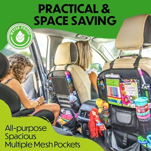 Organizador de Asiento Trasero de Coche Impermeable Personalizado con Tableta de Escritura LCD y Material Oxford 600D para Niños - Product Image 4