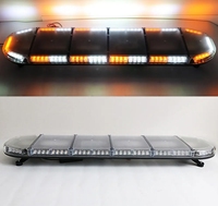 Barre lumineuse de signalisation d'urgence à LED de 50 pouces (129,88 cm) avec clignotants, feux de freinage et chargeur, pour ambulance et camion de remorquage