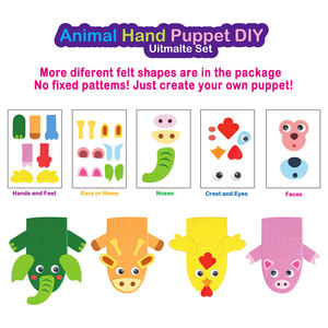 ที่กำหนดเองรู้สึกหุ่นมือทำชุดสำหรับเด็ก DIY ทำของเล่นหุ่นของคุณเองสำหรับเด็กหญิงและเด็กชาย - Product Image 4