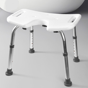 Bathroom <b>Shower</b> <b>Chair</b> Adjustable Non Slip Seat <b>For</b> <b>Elderly</b> Pregnant Women Patients White - Product Image 1