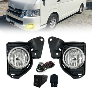 Bona nuevo para 14-16 Sea Lion Hiace cromado conjunto de luz <span class=keywords><strong>antiniebla</strong></span> delantera bombilla H1 6V 5000 lúmenes 6000K interruptor <span class=keywords><strong>antiniebla</strong></span> Universal - Product Image 1