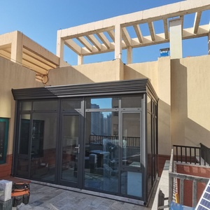 Villa moderne personnalisée, jardin d'hiver, <span class=keywords><strong>maison</strong></span>, patio extérieur, toit en aluminium, verre trempé, véranda quatre saisons, accessoires à <span class=keywords><strong>vendre</strong></span> - Product Image 4