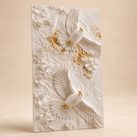 Panneaux muraux décoratifs intérieurs en PVC laminé UV 3D effet marbre pour escaliers et villas – Plaques UV