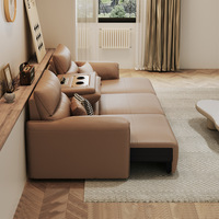 Erstklassiges Italienisches Sofa aus Echtleder Modernes Schlichtes Design Mikrofaser Multifunktionales Elektrisches Intelligentes Ecksofa