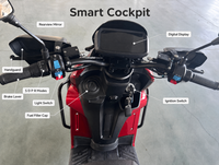 Large Quantity Custom Support Rear Rack Anti Collision Protector Comfort Brake System Electric Motorcycle for Adult Commuting