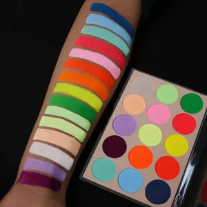 <span class=keywords><strong>Palette</strong></span> de fard à paupières, maquillage cosmétique professionnel à base d'eau, uv, 15 couleurs, néon, peinture du visage, pour enfants et adultes, nouvelle collection - Product Image 5
