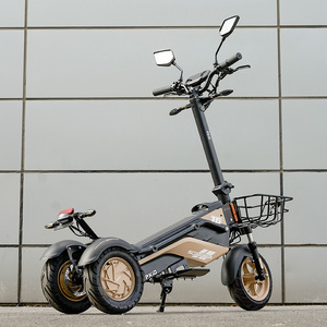 Scooter à 3 roues de qualité garantie, rapide, avec double amortisseur, autonomie de 65 km, pour tout-terrain - Product Image 2