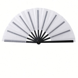 Ventilateur de couleurs de ventilateur de poche Rave Clack à main pliable de couleur unie pour motif imprimable - Product Image 3