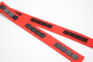 Hot Bán Miễn Phí Khuôn Thiết Kế Mới Cá-Nút Dính Dính Móc Và Vòng Lặp Fastener Băng Đính Cườm Vải Cho Hàng May Mặc - Product Image 3