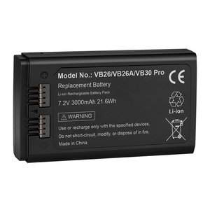 แบตเตอรี่สำรอง 7.2V 3000mAh สำหรับ Godox VB30 Godox V1 V860 III V850 III แบตเตอรี่ลิเธียมไอออนแบบชาร์จได้ประสิทธิภาพสูง - Product Image 2