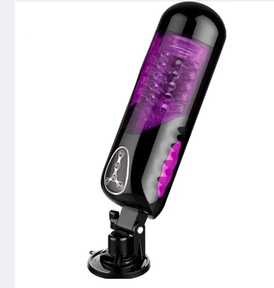 10speeds Thrusting Rotating and Retractable Easy Love Telescopic Smart Masturbator cup Automatic with voice