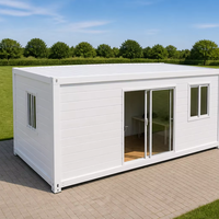 Maison Modulaire Préfabriquée Moderne en Conteneur 20ft 40ft, Structure en Acier, pour Jardin, Bureau de Luxe