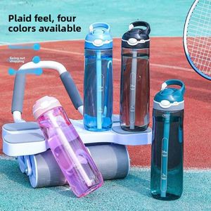New Design 26/32oz BPA-Free Tritan Plastic <b>Flip</b> <b>Top</b> Disposable Water <b>Bottle</b> Straw Adults' Outdoor Use Boiling Cold Water - Product Image 2