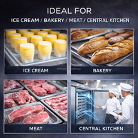 Congelador Comercial de Enfriamiento Rápido de 5 Bandejas -40°C ° Enfriamiento Rápido C para Helados, Productos de Panadería, Carne de Res, Congelación Rápida