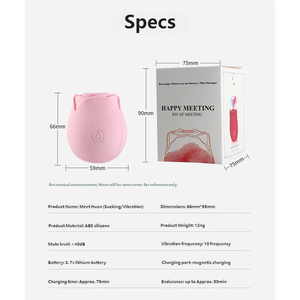 Sexbay Best Seller Rose Vibrator Stimulateur rechargeable pour <span class=keywords><strong>femme</strong></span>, jouet sexuel en silicone imperméable, vibromasseur - Product Image 6