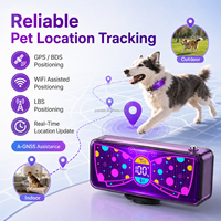Dispositivo de Rastreo para Mascotas PT100 4G LTE con GPS, BDS, WiFi, LBS, Posicionamiento, Recuerdo por Voz, Luz de Seguridad LED y Protección IPX7