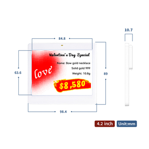 Không dây ESL kỹ thuật số giá tag E-ink hiển thị không thấm nước thân thiện với môi dễ dàng cài đặt đa kích thước cho siêu thị - Product Image 6