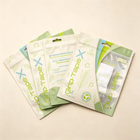 Sacs plats refermables à fermeture éclair avec fenêtre transparente pour emballage de supports de tablettes, thermosoudables