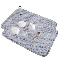 Tapis de séchage absorbant et à séchage rapide pour ustensiles de cuisine et vaisselle, tapis de table de cuisine domestique
