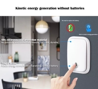 Sonnette sans fil avec prise US EU UK, auto-alimentée, étanche, portée sans fil de 150 m, 38 mélodies, sonnettes de bienvenue pour la maison