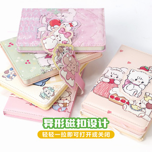 Carnet à spirales magnétique B6 de la marque <span class=keywords><strong>Mikko</strong></span>, nouveau, mignon, en cuir PU, sac à main, carnet de notes - Product Image 4