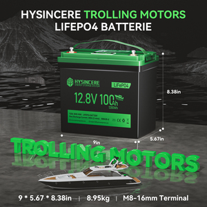 HYSINCERE Standard Screen Multi Capacity <b>Battery</b> 12.8V <b>24V</b> 36.8V 100Ah 6000 Cycles for Boat Camping Solar Power Systems - Product Image 2