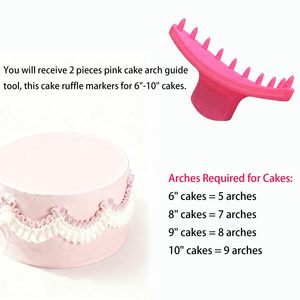 Herramienta Guía para Arco de Pastel, Juego de 2 Piezas, Molde de Plástico ABS para Decoración de Pasteles de Cumpleaños - Product Image 3