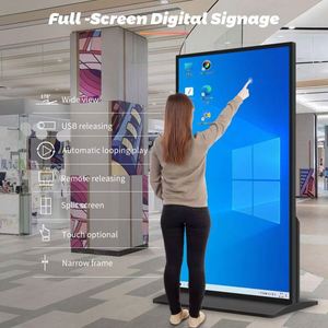 100 "85" 75 "inch quảng cáo dọc Máy LCD hiển thị độ nét cao KHÁCH SẠN Mall biển quảng cáo - Product Image 3