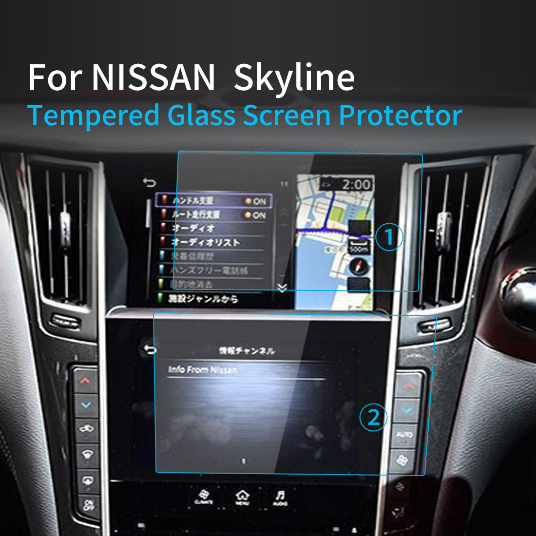 En bas, pour Nissan Skyline