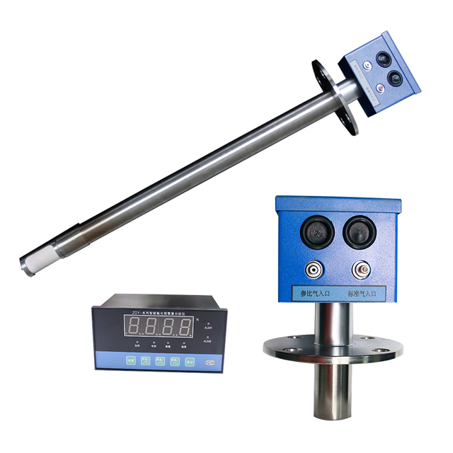Zirconia Oxygen Analyzer O2 Probe Chimney Oxygen Gas Concentration Analyzer