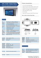 21,5 "pulgadas Popular Industrial Todo en un Panel Pc Función personalizada Computadora industrial Ip65 a prueba de agua