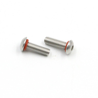 Vis d'étanchéité pour machine, en acier inoxydable SS304 316, avec joint torique rouge, M3x6mm M4 M5 M6 M7 M8 M10 M12 M14 M16, certifiées ISO9001, directement de l'usine
