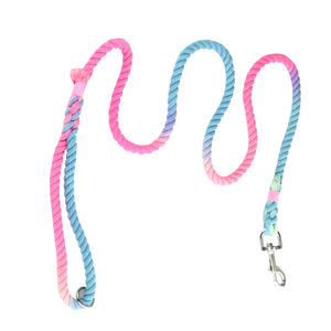 Ombr-Correa de algodón con gradiente personalizado para mascotas, correa de algodón hecha a mano para perro - Product Image 4