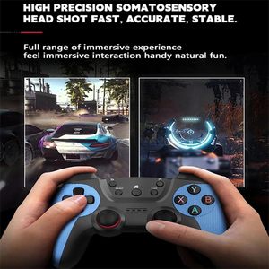 จอยเกมไร้สาย Ye X2 Ultra Blue พร้อมเกมสติ๊ก 4K HD คอนโซลเกมย้อนยุค 64GB 30000 เกมส์ ทีวี Emuelec4.3 DDR3 256MB 2410-K8 - Product Image 2