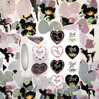 Fabricant d'équipement d'origine Impression Personnalisée Rectangle Vinyle Feuille d'or Autocollant Étiquettes Privé Étanche Clair Décoration Rouleau pour Faux Cils Perruques