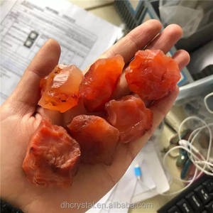 Pierres précieuses brutes naturelles sculptées en gros, cornaline rouge, cristaux rugueux, à vendre - Product Image 2