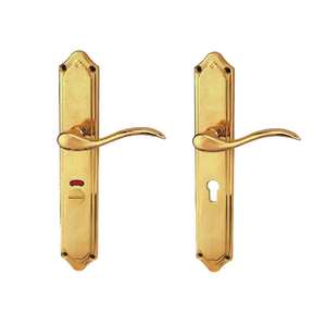 Trung Quốc Nhà Cung Cấp Của Hiện Đại Nội Thất Vàng Trong Nhà Nhà Cửa Xử Lý Đòn Bẩy Khóa New Kiến Trúc Phần Cứng Chải Brass - Product Image 5