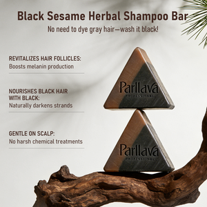 Savon triangulaire naturel He Shou Wu et sésame noir, <span class=keywords><strong>shampoing</strong></span> capillaire à l'herbe de Platycladus pour cheveux noirs, contrôle du sébum et lissage - Product Image 3
