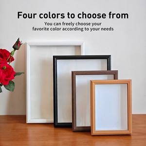 Cadre photo décoratif en bois noir et blanc Cadre photo en bois profond 3D/5D Boîte d'ombre - Product Image 6