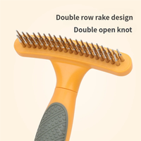 Brosse de toilettage pour animaux de compagnie : Peigne à chat et chien pour démêler les nœuds, éliminer les poils morts et nettoyer