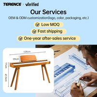 Piano numérique portable TERENCE P37, 88 touches, action marteau, pour usage domestique