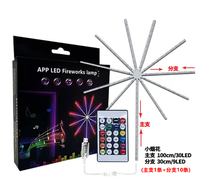 Feux d'artifice musique magique LED lumières commande vocale pleine couleur Star Festival atmosphère décorative eau IP67 PCB corps