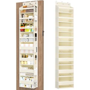 Over The Door Organizer 8 <b>Shelf</b> Hanging Storage With Large Pockets For Closet Bedroom Bathroom Organization - Product Image 1
