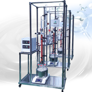 Système de distillation continue à moteur électrique à l'échelle de laboratoire 20L, colonne à lits de fluides en acier inoxydable, contrôleur PID numérique haute performance - Product Image 1