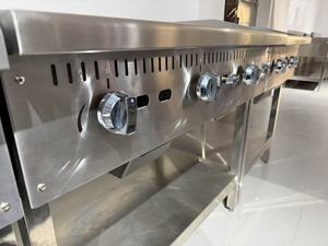 OUTE Piastra Professionale a Gas da 36 Pollici con 3 Bruciatori, Altezza Regolabile, Risparmio Energetico, Supporto a Gravità per Ristoranti - Product Image 4