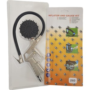 Высокоточный цифровой манометр давления в шинах 220 пси пневматический Барометр с газовой насадкой для мониторинга автомобильной промышленной техники - Product Image 1