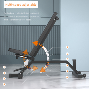 Prensa de Banco de pesas ajustable para gimnasio en casa, equipo de entrenamiento de fuerza, Banco de gimnasio, taburete de levantamiento de pesas - Product Image 3
