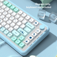 139 Keys Customised Iceberg PBT Iceberg Theme Keycaps English Japanese Russian Korean Spanish French German Portuguese Keycaps